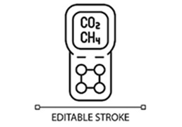 半導体関連 ガス検知器アイコン